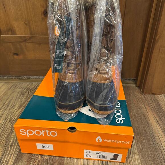 Sporto Deal Waterproof Quilted Duck Boots with Faux Fur Trim 9 Tan - Picture 3 of 10